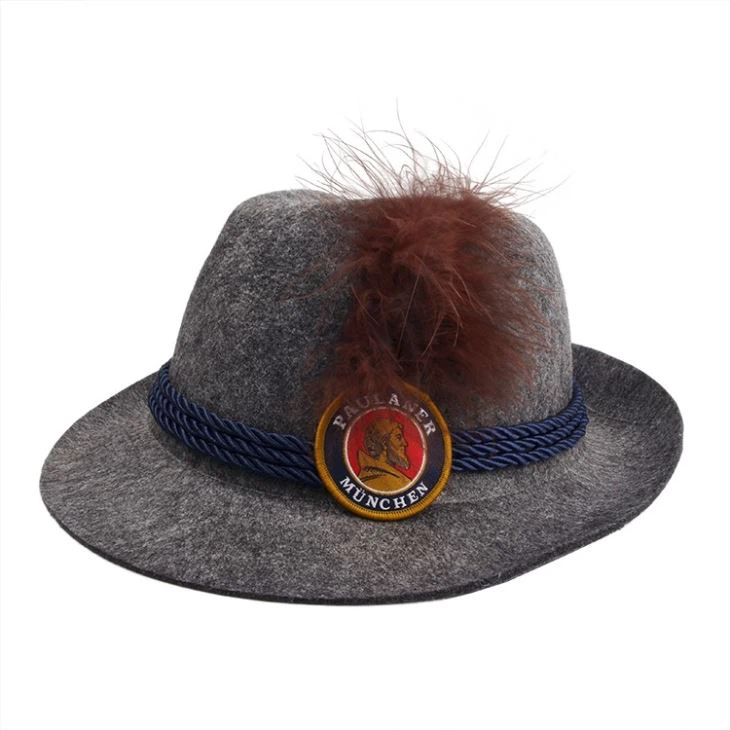 Gray Paulaner Felt Hat